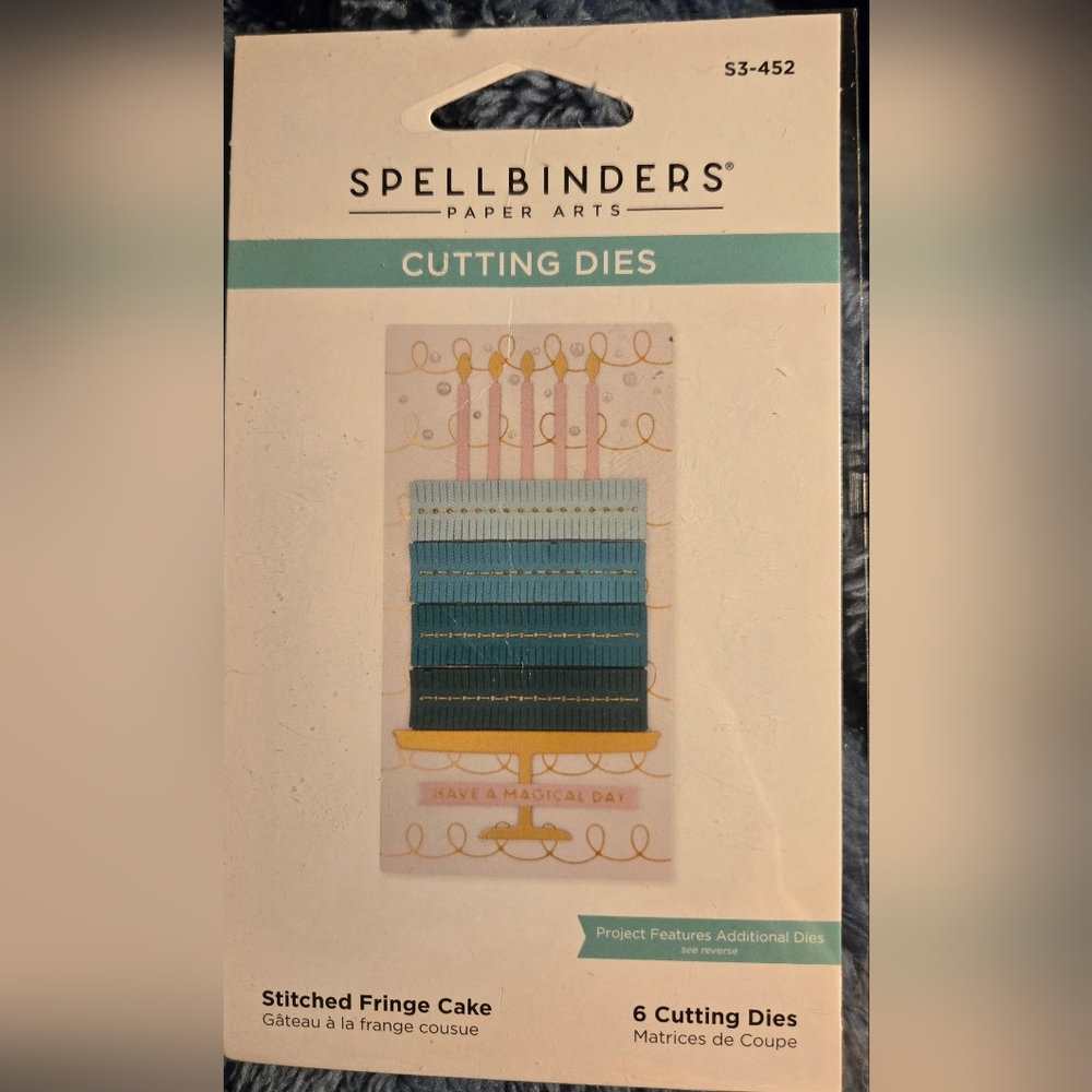Stitched Fringe Cake Cutting Dies - Multicolor